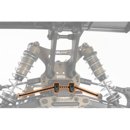 XB808 REAR ANTI-ROLL BAR 2.6MM - 353486 - XRAY