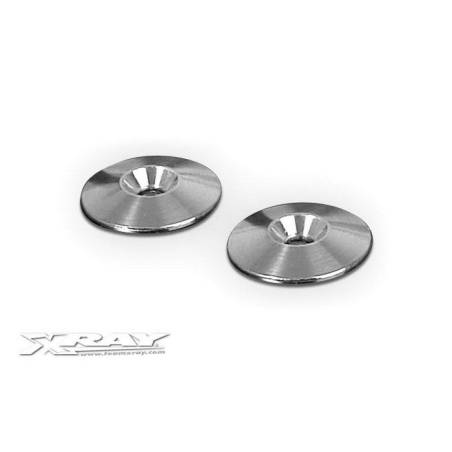 ESPACIADOR DE ALERÓN TRASERO DE ALUMINIO (2) - XRAY - 353561