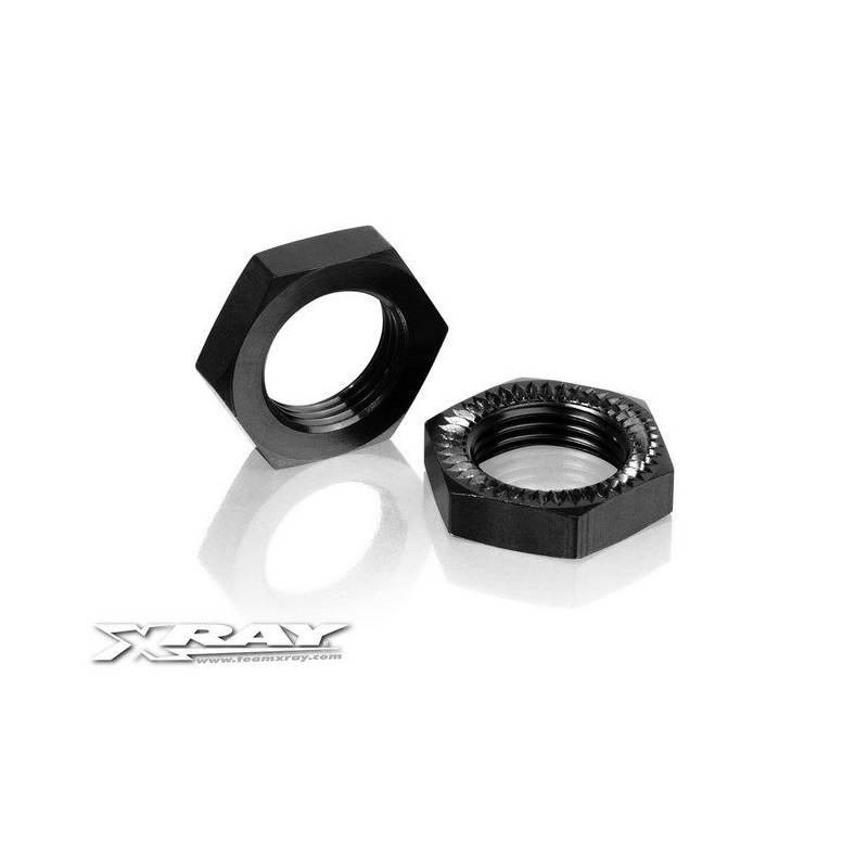 WHEEL NUT - RIBBED - HARD COATED (2) - 355261 - XRAY WHEEL NUT - RIBBED - HARD COATED (2) - 355261 - XRAY