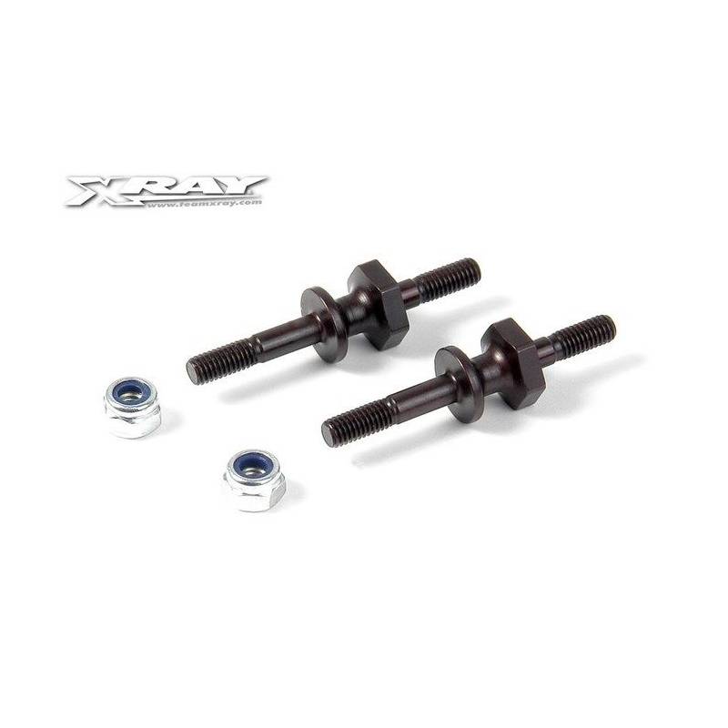 STEEL SCREW SHOCK PIVOT BALL WITH HEX (2) - 358047 - XRAY STEEL SCREW SHOCK PIVOT BALL WITH HEX (2) - 358047 - XRAY