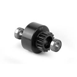 CLUTCH BELL 18T WITH OVERSIZED 5x12x4MM BALL-BEARINGS - 358528 - XRAY