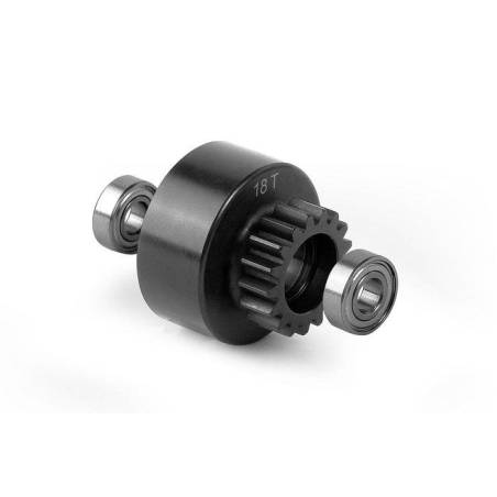 CLUTCH BELL 18T WITH OVERSIZED 5x12x4MM BALL-BEARINGS - 358528 - XRAY