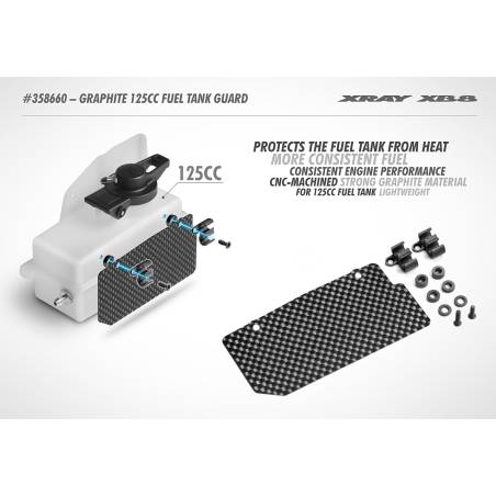 GRAPHITE 125CC FUEL TANK GUARD - XRAY - 358660