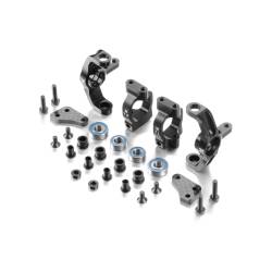 ALU STEERING BLOCKS & 7° C-HUBS - SET - XRAY - 360900