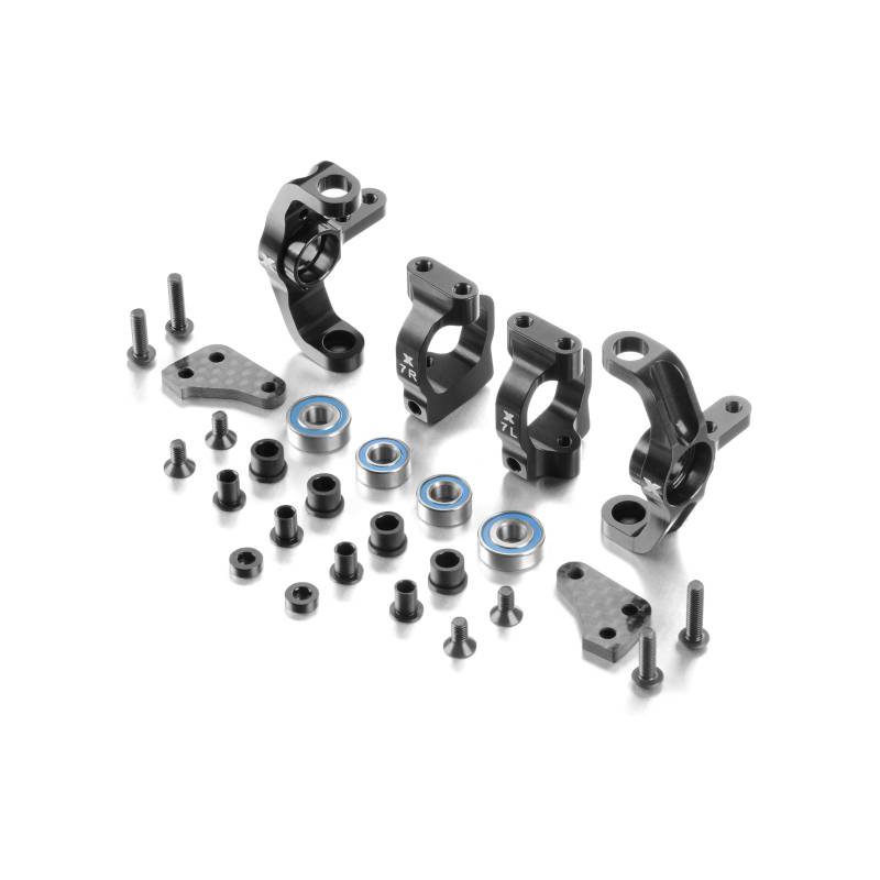 ALU STEERING BLOCKS & 7° C-HUBS - SET - XRAY - 360900