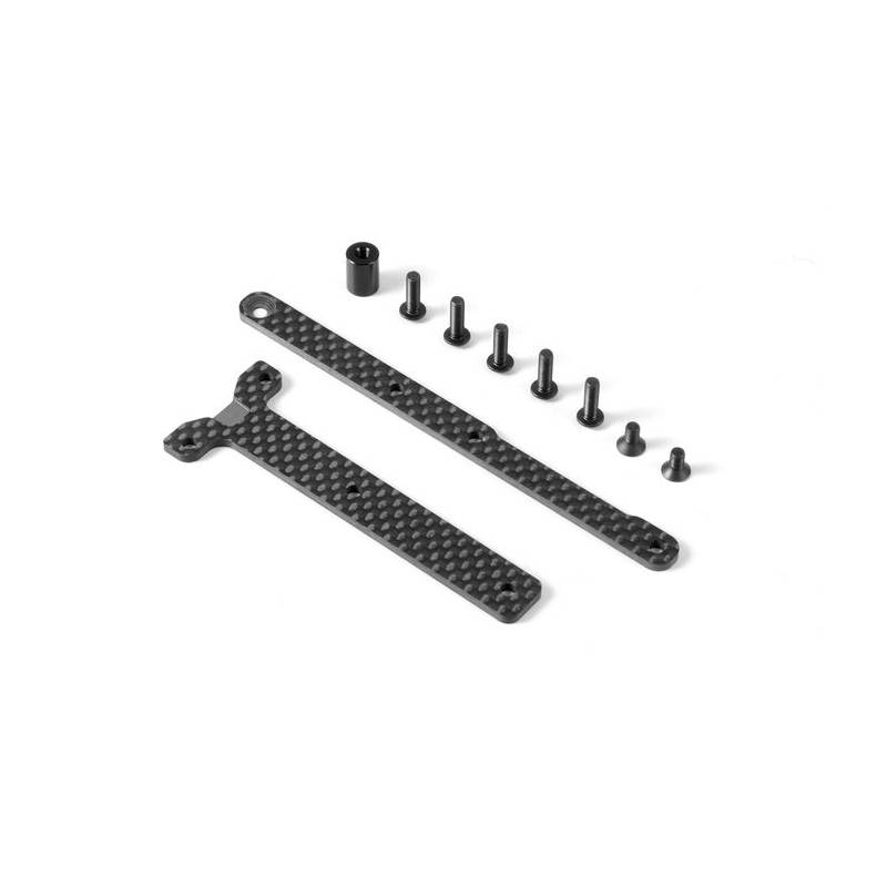 GRAPHITE CHASSIS BRACE UPPER DECK - SADDLE PACK (2) - 361169 - XRAY GRAPHITE CHASSIS BRACE UPPER DECK - SADDLE PACK (2) - 361169 - XRAY