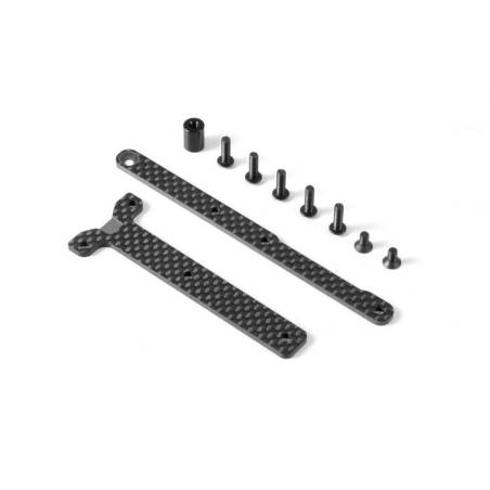 GRAPHITE CHASSIS BRACE UPPER DECK - SADDLE PACK (2) - 361169 - XRAY