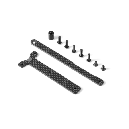 GRAPHITE CHASSIS BRACE UPPER DECK - SADDLE PACK (2) - 361169 - XRAY