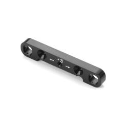 ALU LOWER SUSP. HOLDER HS BULKHEAD -WIDE -FRONT-FRONT - XRAY - 362314