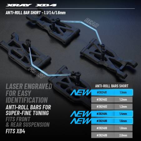 ANTI-ROLL BAR - SHORT - 1.1MM