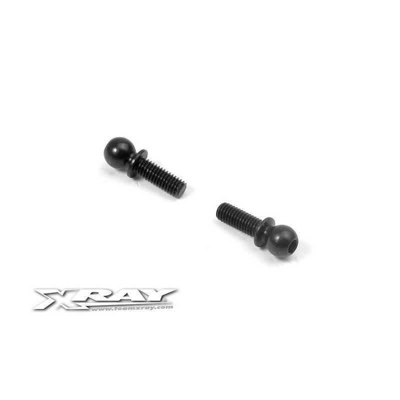 BALL END 4.9MM WITH THREAD 8MM (2) - 362651 - XRAY