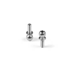 BOLA ACERO DURO 5.4MM CON ROSCA DE 8MM NIQUEL (2U) - XRAY