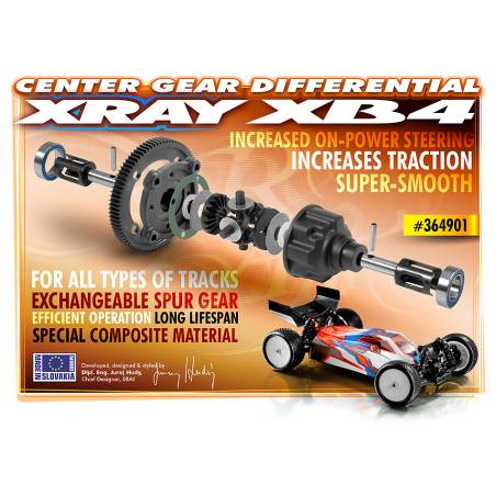 GEAR CENTER DIFFERENTIAL - SET - 364901 - XRAY