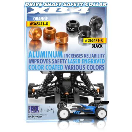 TOPE DE SEGURIDAD CARDAN DE ALUMINIO - NEGRO (3) - XRAY - 365471-K