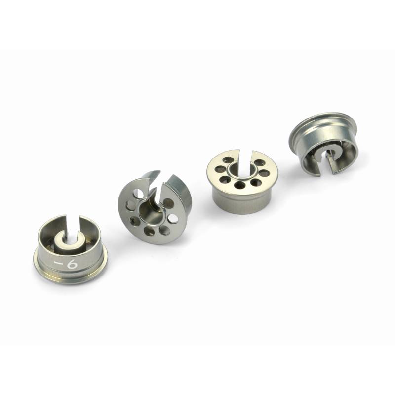 ALU SHOCK SPRING RETAINING COLLAR -6MM (4) - XRAY - 368027