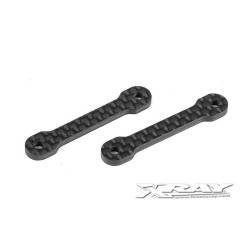 X10 GRAPHITE 2.5MM MOUNTING PLATE RISERS (2) - 371050 - XRAY