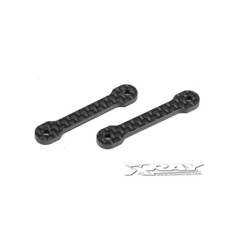 X10 GRAPHITE 2.5MM MOUNTING PLATE RISERS (2) - 371050 - XRAY X10 GRAPHITE 2.5MM MOUNTING PLATE RISERS (2) - 371050 - XRAY