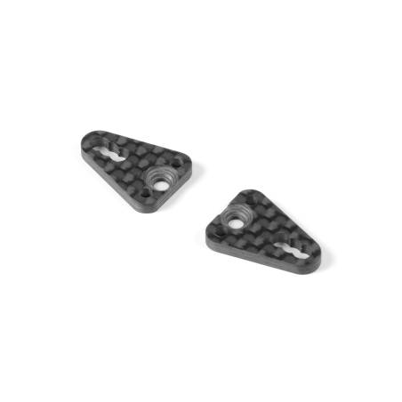 CARBON PLATE FOR 2 PINS FOR SIDE LINK (2) - XRAY - 371187