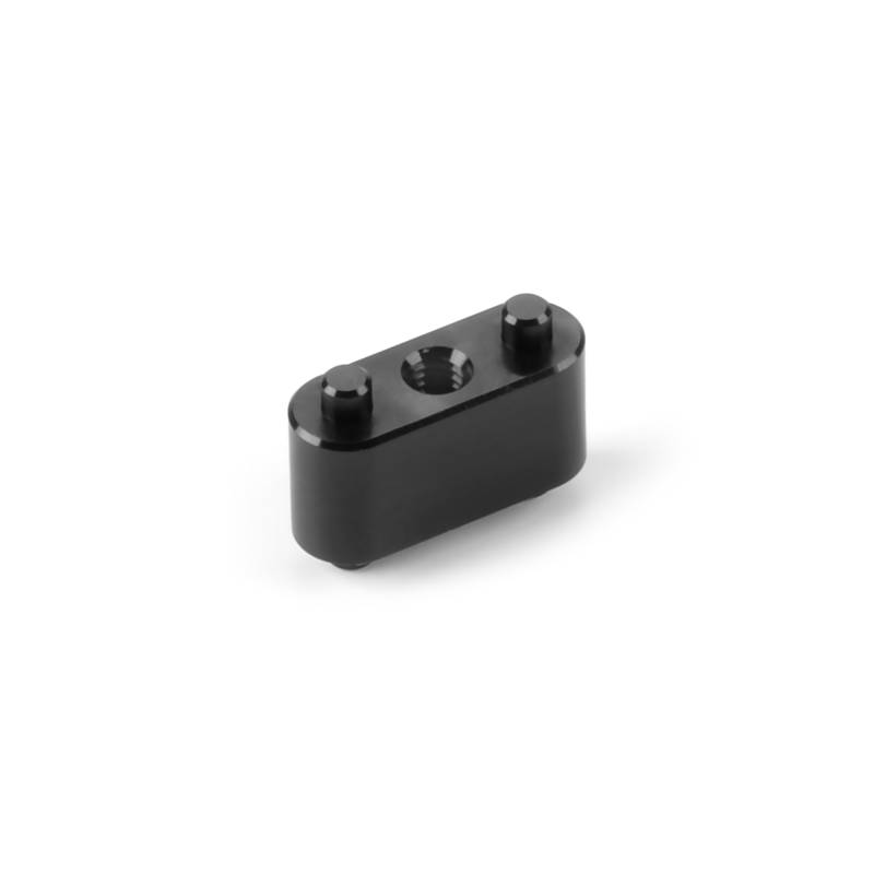 ALU HOLDER 2 PINS FOR SIDE LINK CARBON PLATE - BLACK - XRAY - 371186 ALU HOLDER 2 PINS FOR SIDE LINK CARBON PLATE - BLACK - XRAY - 371186