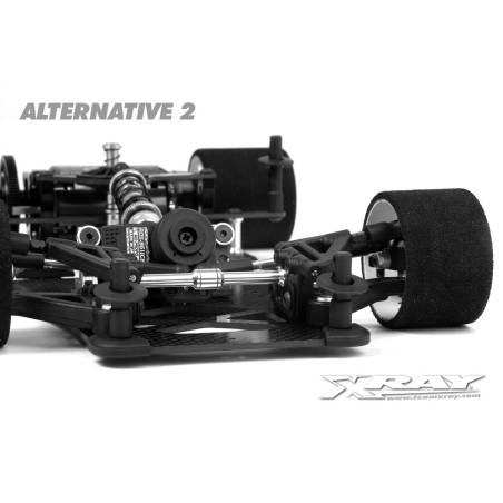 FRONT ALU. ACTIVE BRACE - SET - 372080 - XRAY