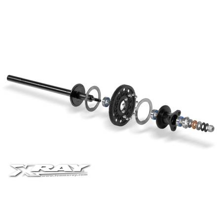 EJE TRASERO DE ACERO - ACERO HUDY™ - XRAY - 375012
