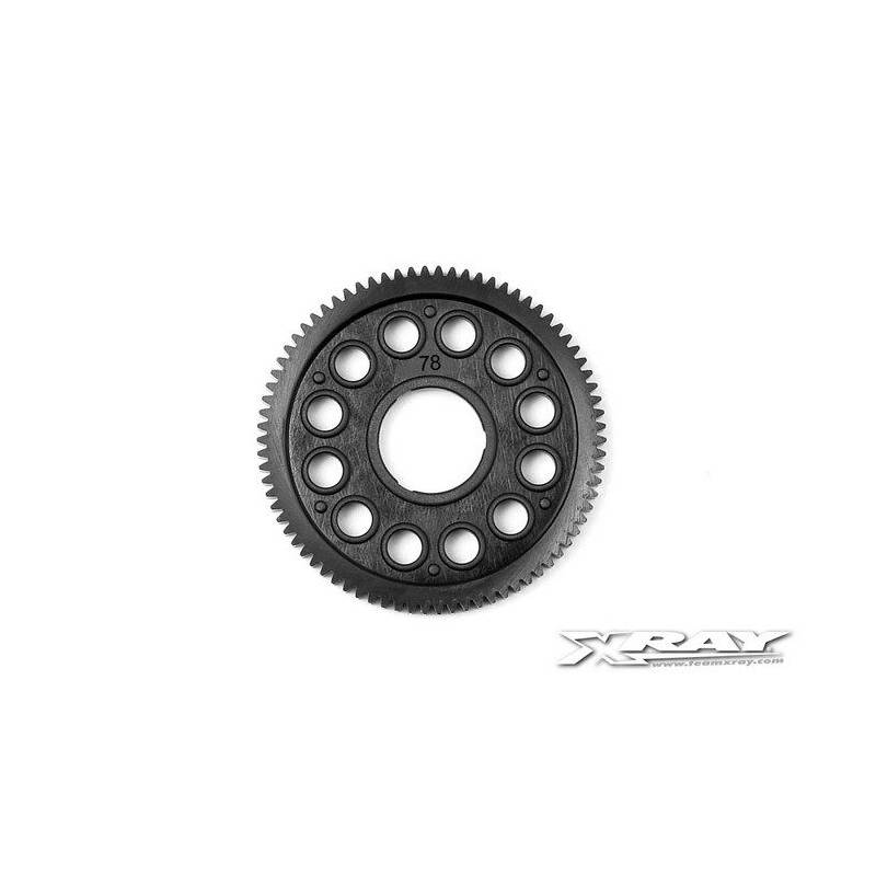 COMPOSITE SPUR GEAR - 78T / 64P - 375878 - XRAY