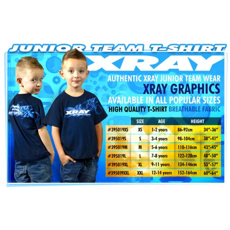 XRAY JUNIOR TEAM T-SHIRT (7/8 - 122-128cm) - 395019L - XRAY