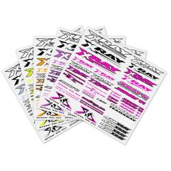 PEGATINAS XRAY PARA CARROCERÍA - 5 COLORES DIFERENTES - XRAY - 397320