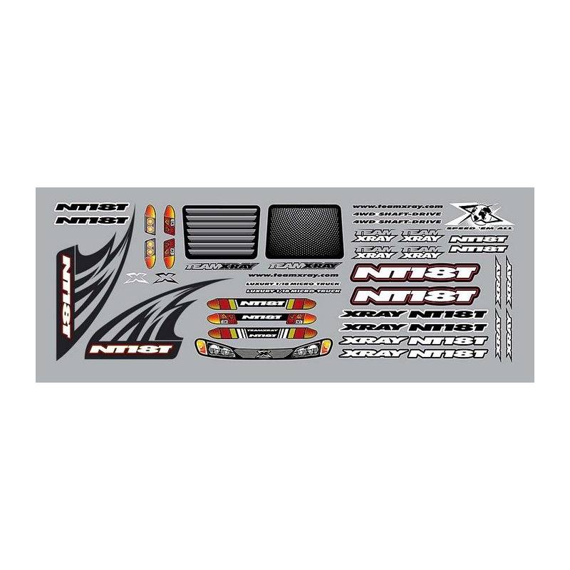 XRAY NT18T STICKER FOR BODY - WHITE - 397344 - XRAY XRAY NT18T STICKER FOR BODY - WHITE - 397344 - XRAY
