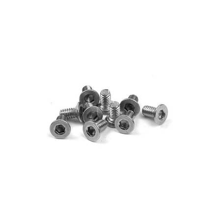 HEX SCREW SFH M2x4 - STAINLESS  (10) - 903204 - XRAY