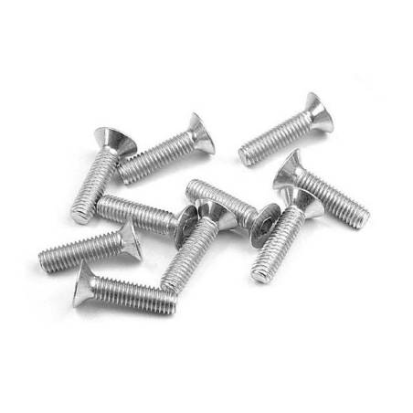 HEX SCREW SFH M3x12 - SILVER  (10) - 904312 - XRAY
