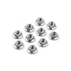 TUERCA M4 CON FLANGE DENTADO (10) - XRAY - 960240