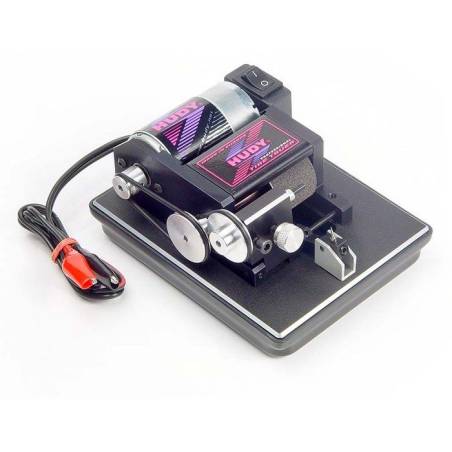 TORNO RUEDA SLOT - EJE 1/8 + 3/32 + MOTOR FRS + CABLE - HUDY - 103100