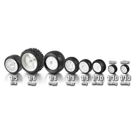 WHEEL ADAPTER FOR 1/10 OFF-ROAD CAR - 14MM - 105525 - HUDY