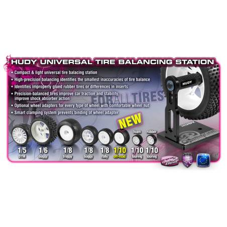 ADAPTADOR RUEDAS PARA OFF-ROAD 1/10 - 14MM - HUDY - 105525