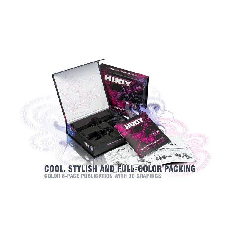 HUDY PROFFESIONAL ENGINE TOOL KIT FOR .21 ENGINE - 107051 - HUDY