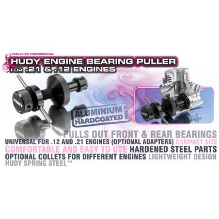 KIT EXTRACTOR DE RODAMIENTOS - HUDY - MOTOR .12 - 107050