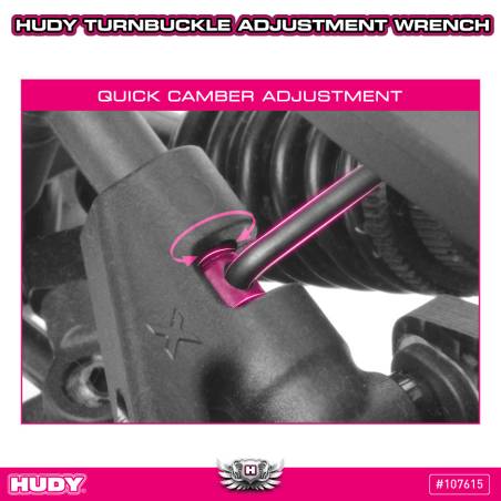 HERRAMIENTA DE AJUSTE CAMBER - HUDY 1/8 ON-ROAD - 107615