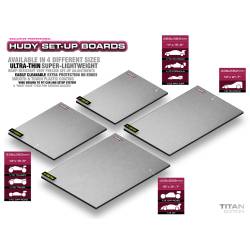 FLAT SET-UP BOARD FOR 1/8 OFF-ROAD & GT - TITAN - HUDY - 108704