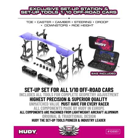 ESTACION SETUP + HERRAMIENTAS + BOLSA 1/10 OFF-ROAD - HUDY