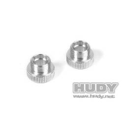 ADAPTADOR RUEDA ESTACIÓN SET-UP DE ALU 1/10 Y 1/12(2) - HUDY - 109425