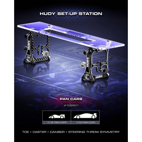 ESTACIÓN SET-UP PARA 1/10 Y 1/12 PAN CARS -V2 - HUDY - 109401