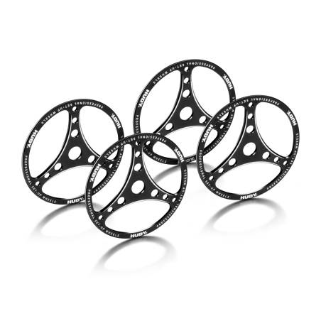 RUEDA SET-UP DE ALUMINIO PARA 1/8 GT (4) - HUDY - 109672