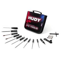 SET DE HERRAMIENTAS + BOLSA DE TRANSP. - OFF-ROAD 1/8 - HUDY - 190003