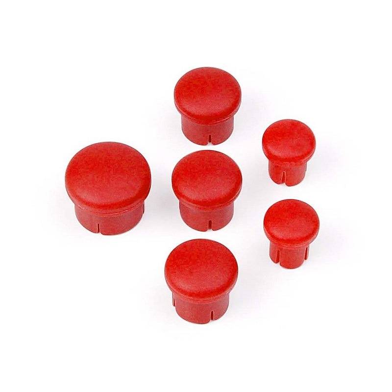 TAPA DE PLÁSTICO PARA MANGO (SET - 3+2+1) ROJA - HUDY - 195020 TAPA DE PLÁSTICO PARA MANGO (SET - 3+2+1) ROJA - HUDY - 195020