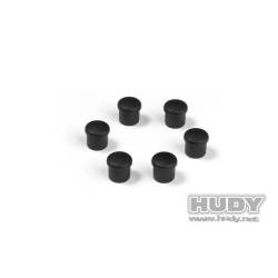 CAP FOR 14MM HANDLE - BLACK (6) - 195054-K - HUDY