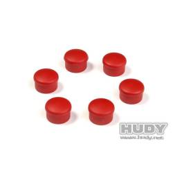 TAPA PARA MANGO DE 22MM - ROJO (6) - HUDY - 195062-R