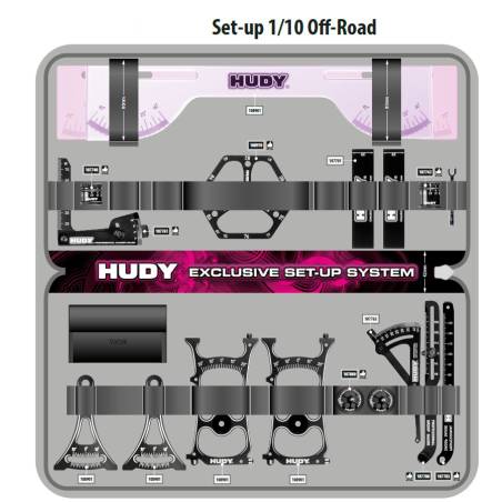 BOLSA PARA TABLA SET-UP 1/10 y 1/8 OFF-ROAD y GT - HUDY - 199241