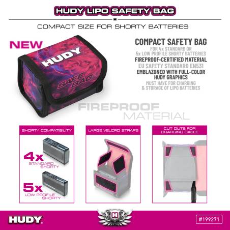 BOLSA SEGURIDAD LIPO HUDY - COMPACTA - HUDY