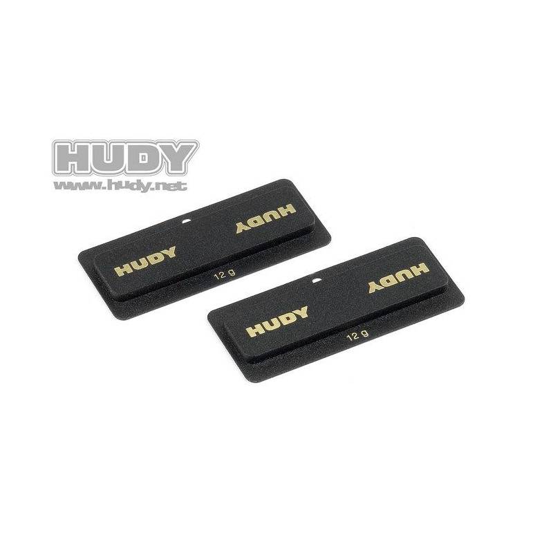 HUDY LIPO CHASSIS BALANCING WEIGHTS 12g - LOW CG (2) - 293090 - HUDY HUDY LIPO CHASSIS BALANCING WEIGHTS 12g - LOW CG (2) - 293090 - HUDY